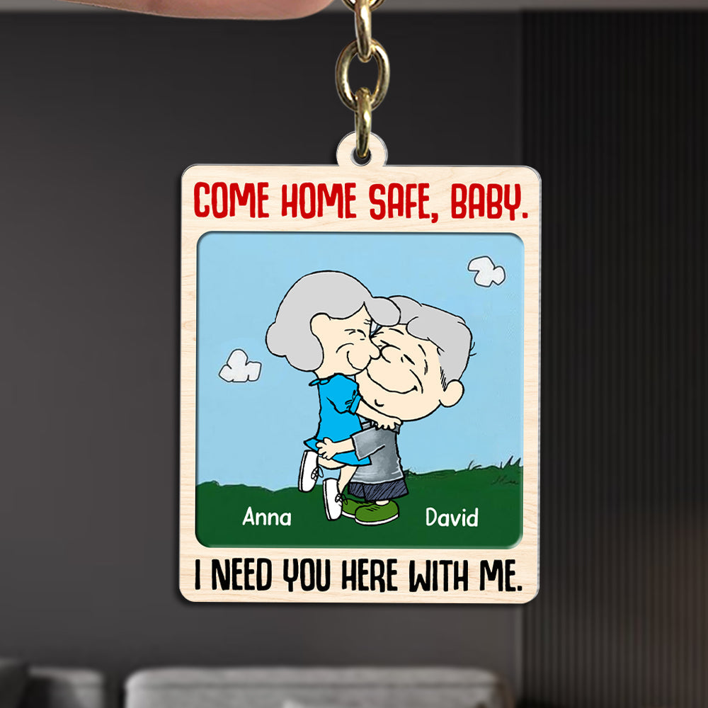 Personalized Gifts For Couple Keychain 03ohtn060125hg I Need You Here With Me-Homacus