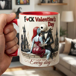 Naughty Skeleton Couple Coffee Accent Mug - Personalized Gift For Couples 05NAQN210126-Homacus