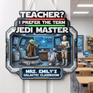 Galactic Classroom Acrylic Sign - Personalized Gifts For Teacher 04hata240726-Homacus