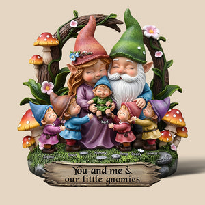 Happy Gnome Family Personalized Acrylic Plaque Gifts For Family 02qhqn240525-Homacus