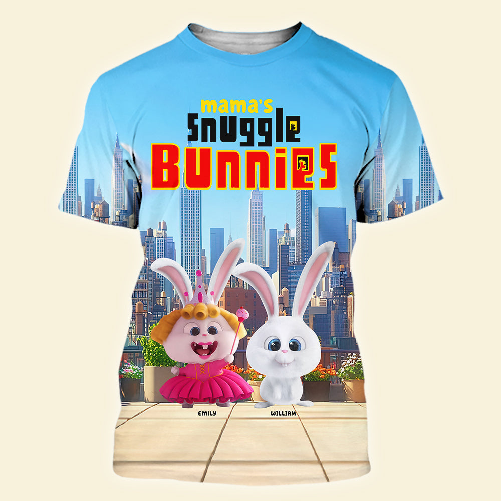 Personalized Gifts For Mom 3D Shirt, Snuggle Bunny 08tgqn210225-Homacus