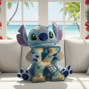 Tropical Alien Alphabet Pillow - Personalized Gift For Adventure Lovers 02TGLU071125-Homacus