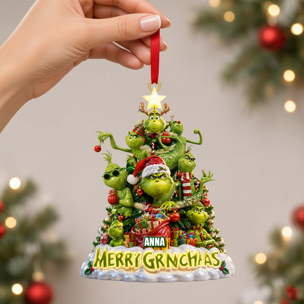 Funny Christmas Tree Ornament, Personalized Gifts 01QHTN280826-Homacus