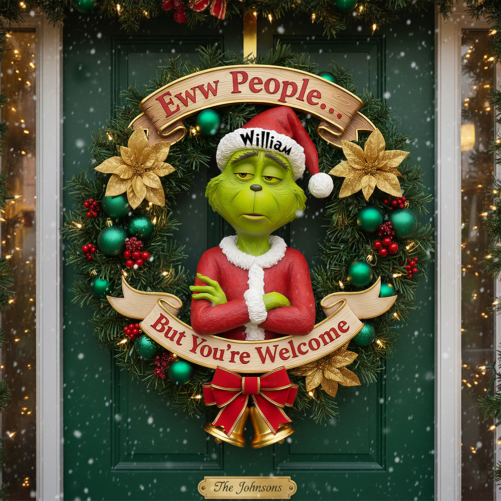 Eww People...Christmas Wood Sign Personalized Funny Gifts 01HYLU211125-Homacus