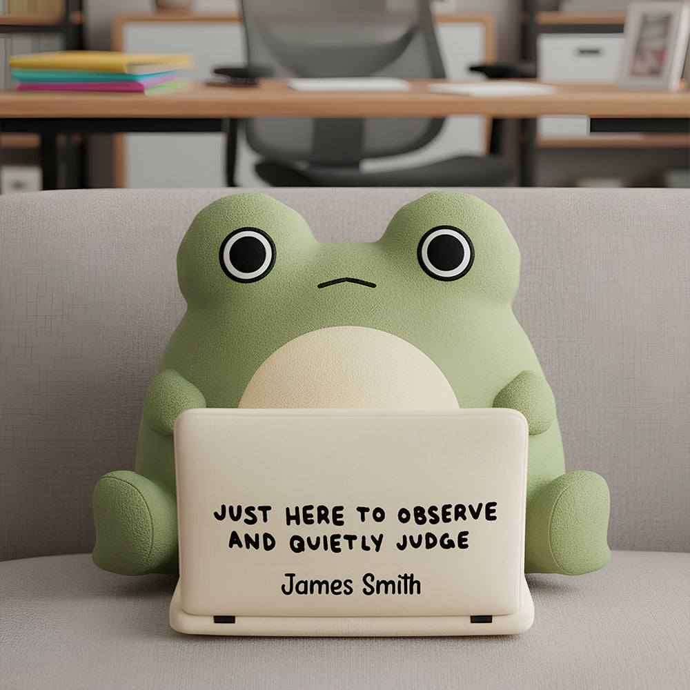 Frog Coworker Pillow Personalized Gifts For Coworker 07KIDT201125-Homacus