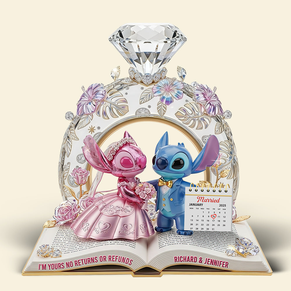 Romantic Aliens Acrylic Plaque - Personalized Anniversary Gifts For Couple 04tgqn230625-Homacus