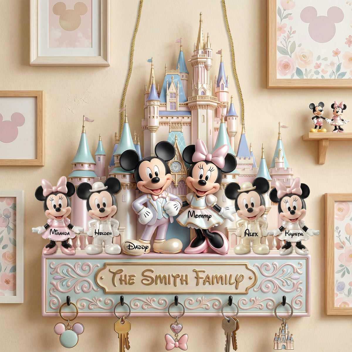 Cute Family Key Hanger – Personalized Gifts For Family 03pgmg311225-Homacus