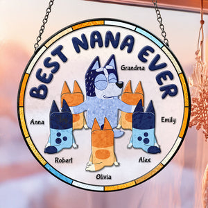 Personalized Gifts For Grandma Stained Glass Ornament Best Nana Ever 01ACDT280325-Homacus