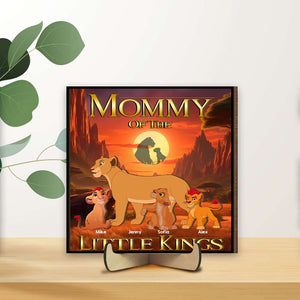 Personalized Gifts For Mom Wood Sign Mother's Day Lion Mom 03OHMH200325-Homacus