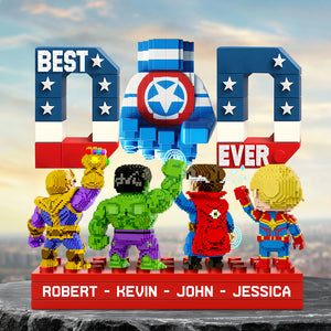 Best Pixel Dad Ever Acrylic Plaque Personalized Gifts For Dad 01OHDT230525-Homacus