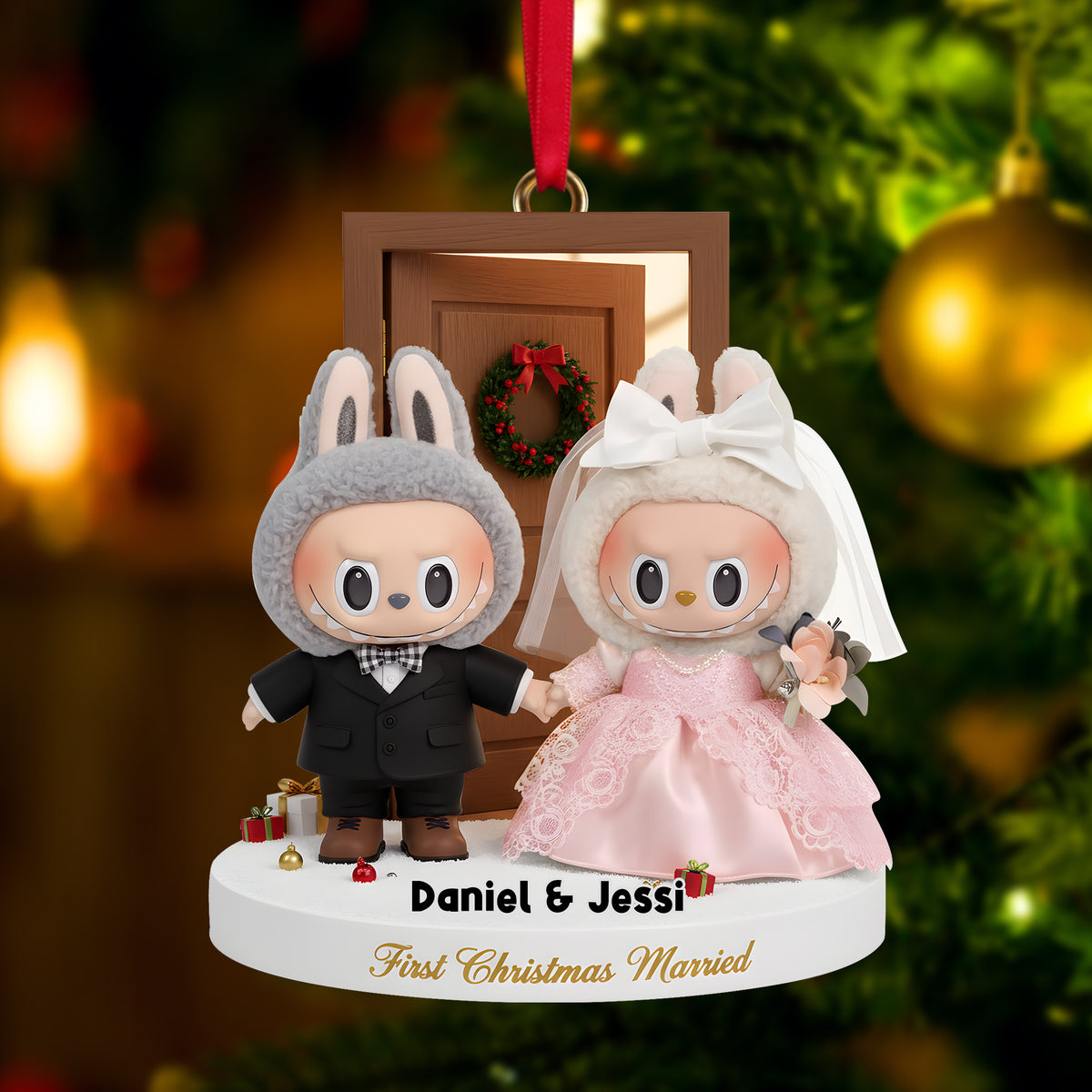 First Christmas Together Ornament - Personalized Gifts For Married Couples 01NALU081025-Homacus