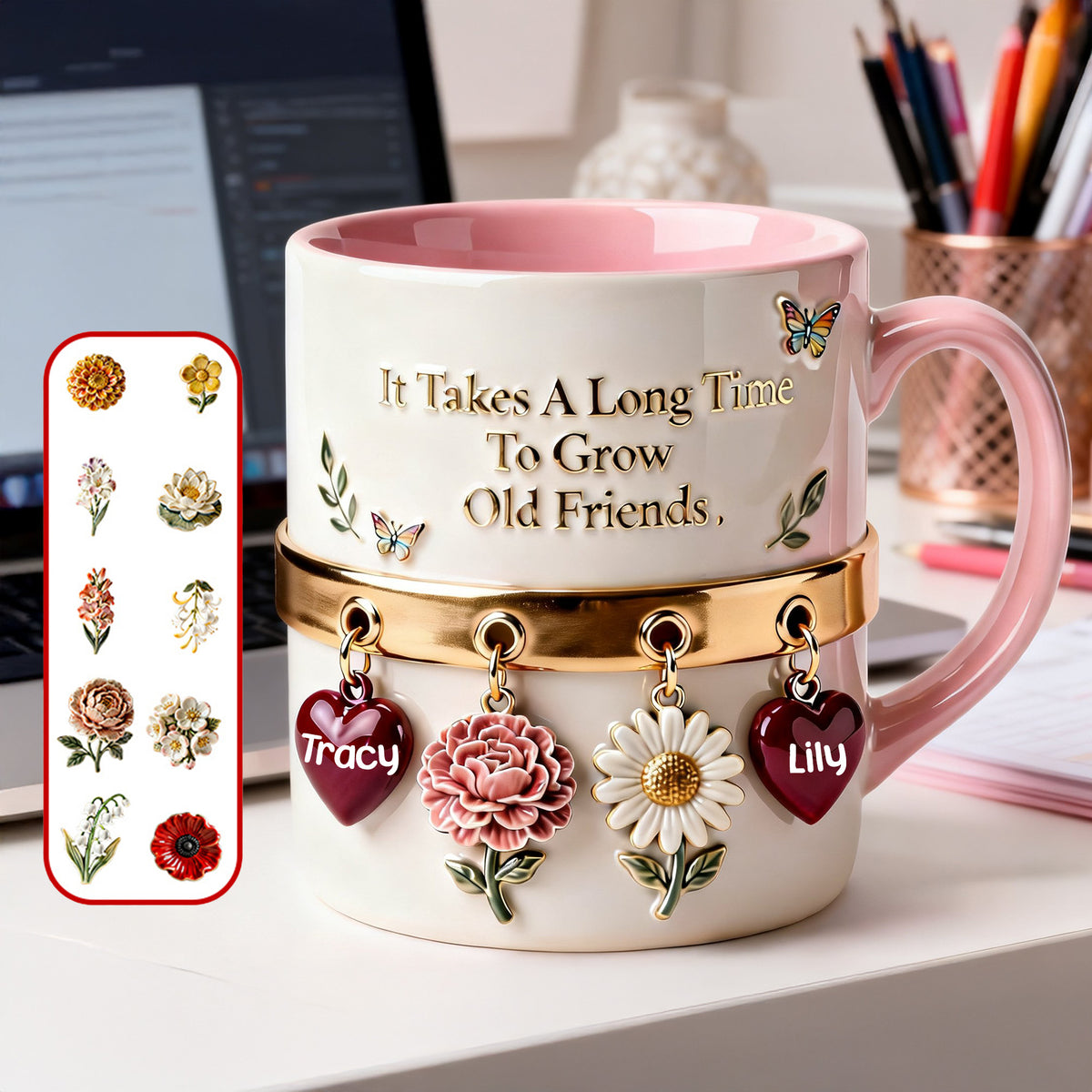 Birth Month Flowers Coffee Mug – Personalized Gifts For Friends 02namg251225-Homacus