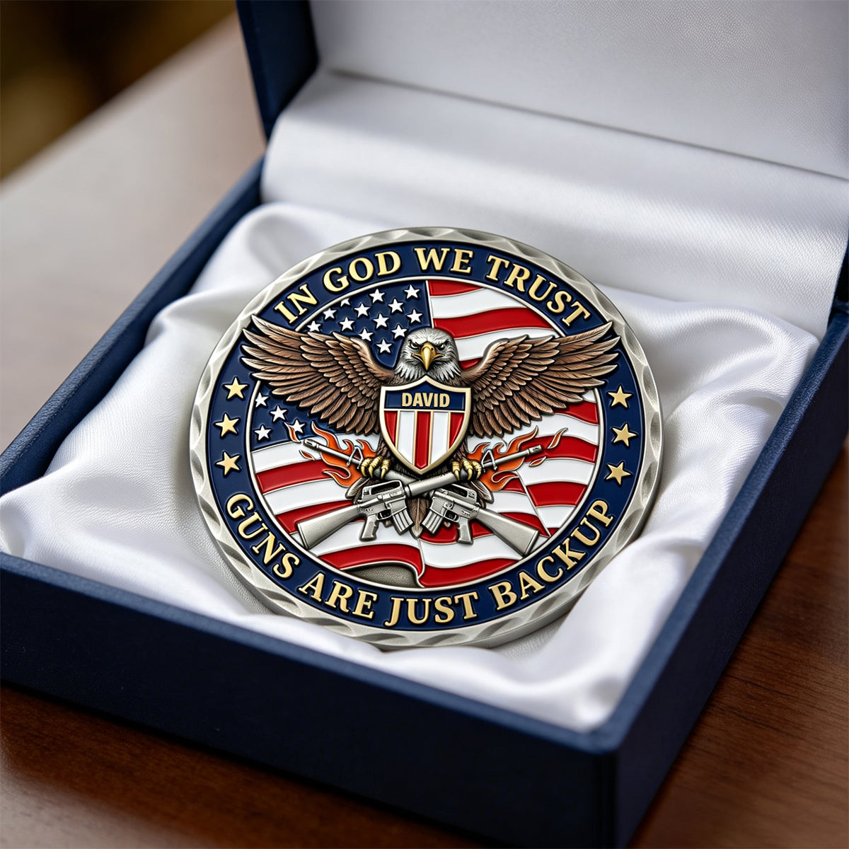 Veteran Printed Metal Coin - Personalized Gifts For Veteran 05natn030326-Homacus