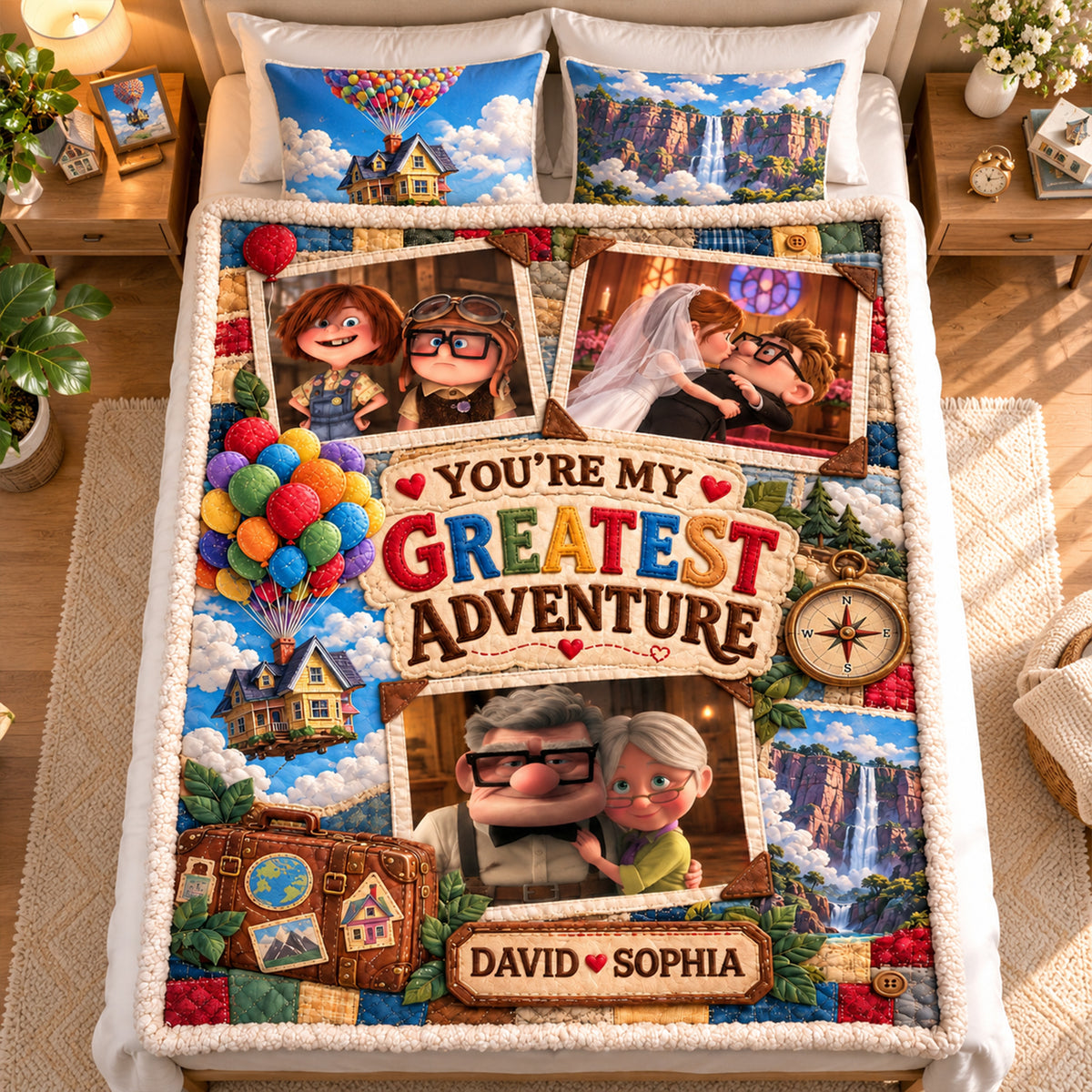 You're My Greatest Adventure Blanket - Personalized Gifts For Couple 07halu081026-Homacus