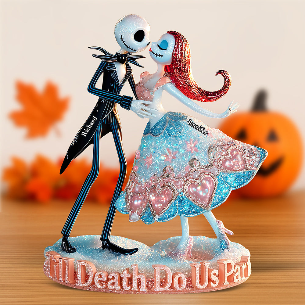 Spooky Love Acrylic Plaque - Personalized Halloween Gifts For Couple 03tgqn280825-Homacus