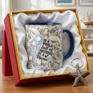 Mama Turtle & Her Babies Accent Mug - Personalized Gifts For Moms 03PAQN150426-Homacus