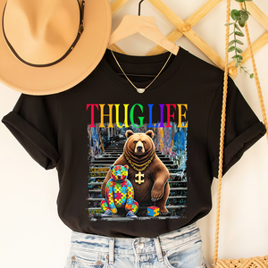 Gifts For Autism Shirt Thug Life 02ohpu070325-Homacus