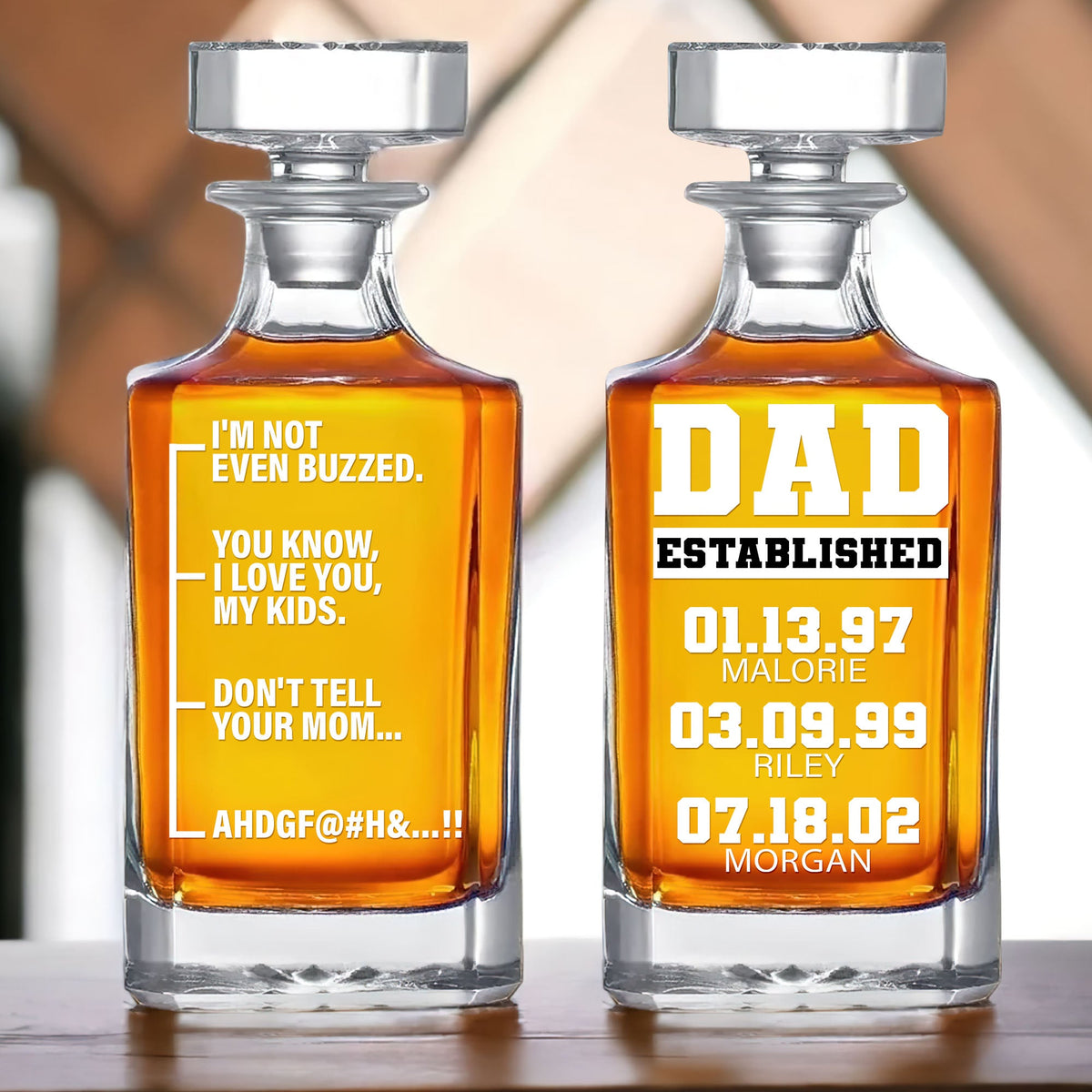 Funny Whiskey Bottle Personalized Gift For Dad 03totn020525-Homacus