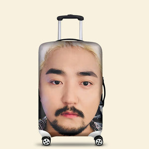 Custom Photo Luggage Cover, Funny Gift For Upcoming Trips-Homacus