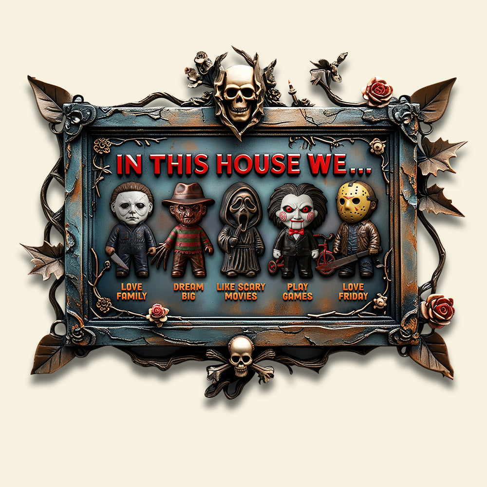 Horror House - Metal Sign Personalized Gifts For Horror Fan 03qhqn200525-Homacus