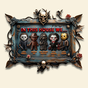 Horror House - Metal Sign Personalized Gifts For Horror Fan 03qhqn200525-Homacus
