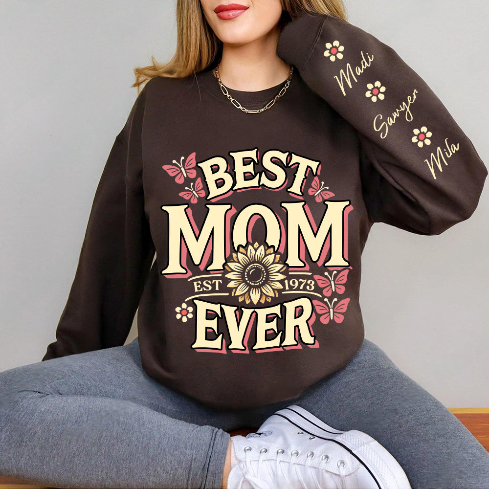 Personalized Gifts For Mom Shirt Best Mom Ever 02ACDT040325-Homacus