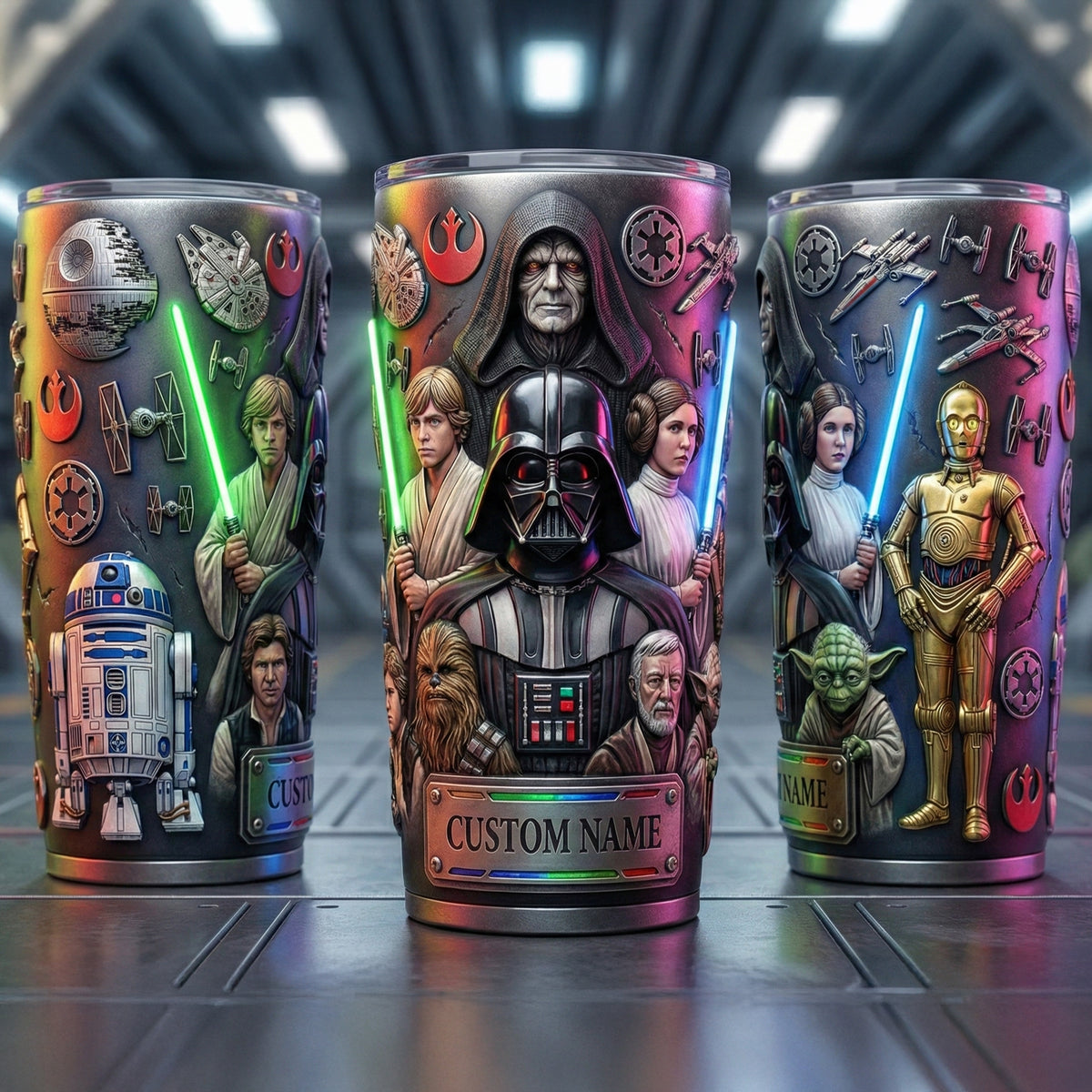 Futuristic Space Warrior Tumbler - Personalized Gifts 04huqn140126-Homacus