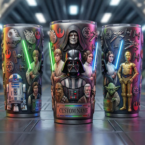 Futuristic Space Warrior Tumbler - Personalized Gifts 04huqn140126-Homacus