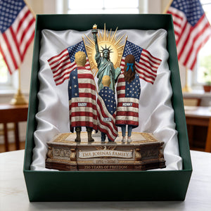 250th Anniversary Patriotic Family Plaque – Personalized Gift For Family 04PATN100326-Homacus
