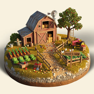 Farmhouse Acrylic Plaque - Personalized Gifts For Farmers 04TOQN240625-Homacus