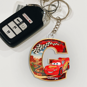 Car Keychain - Personalized Gifts For Cartoon Lover 02OHPU010725-Homacus