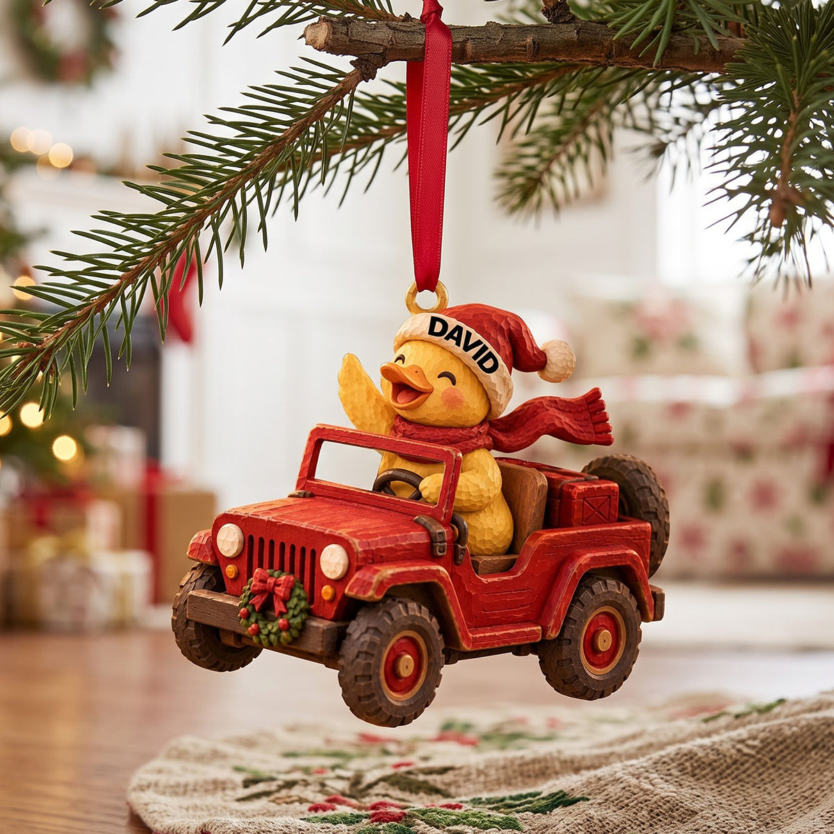 Ducking Fun Squad Ornament, Personalized Gifts For Off-road Lovers 04QHTN101026-Homacus