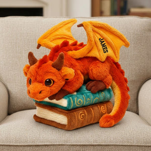 Dragon Book Custom Shaped Pillow Personalized Gifts For Book Lovers 03natn141125-Homacus