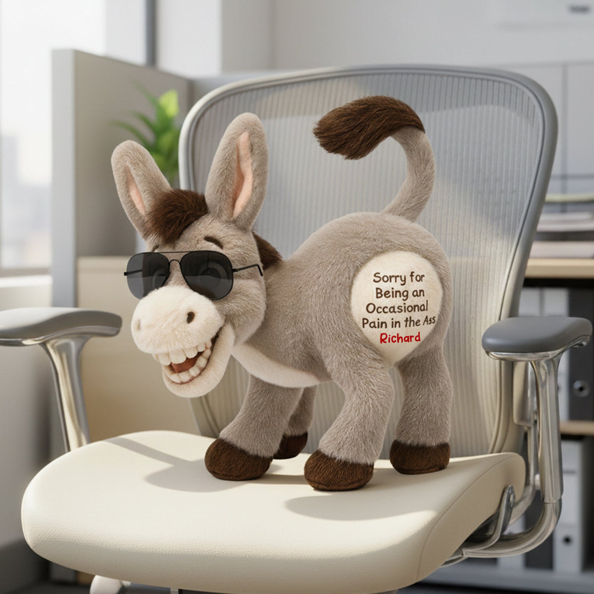 Funny Donkey Custom Shape Pillow - Personalized Gifts For Coworkers 07naqn171125-Homacus