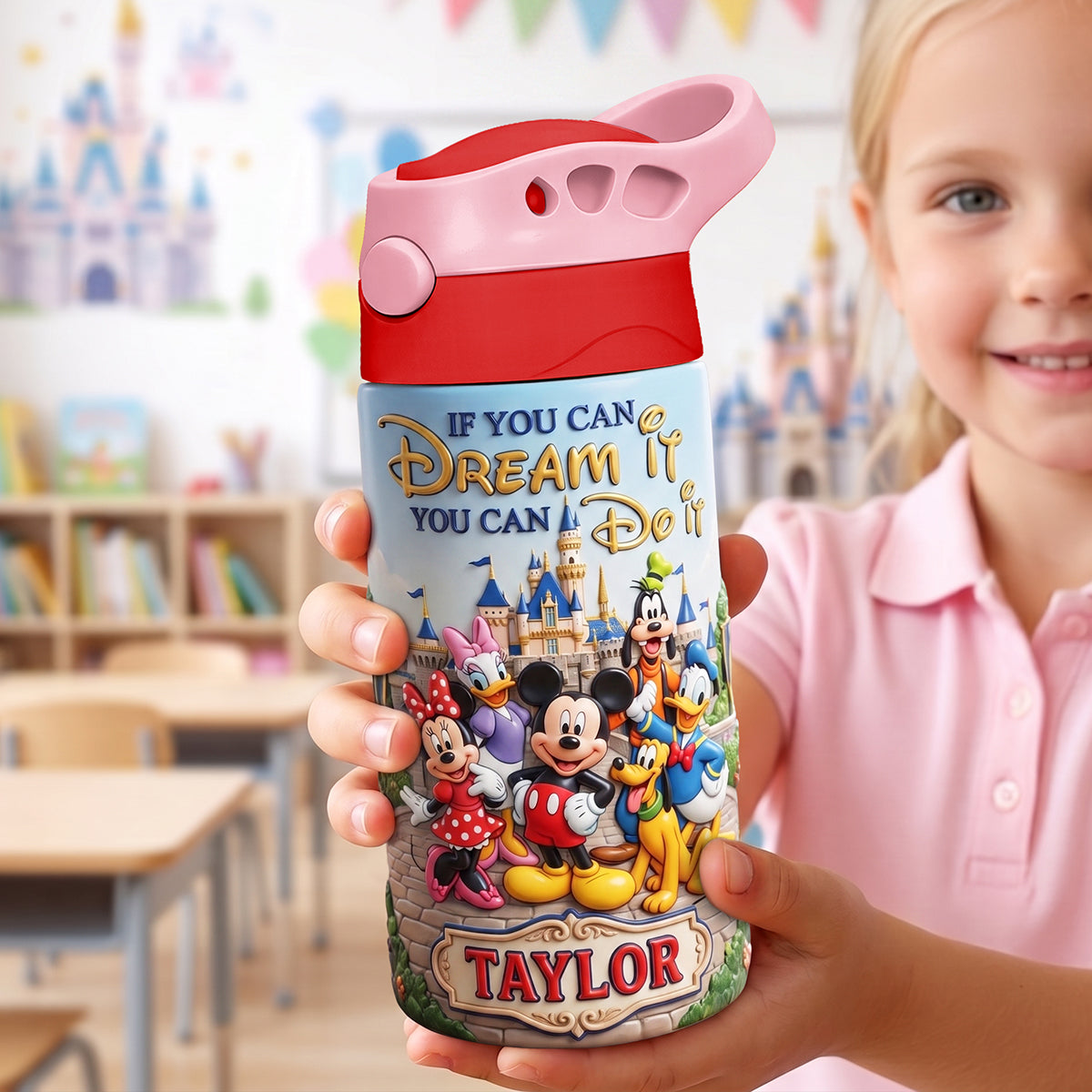 Happy Friends 12oz Colorful Kid Tumbler Personalized Gifts For Kids 03TYTA270726-Homacus