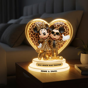 Leopard Wild Hearts Light Box - Personalized Gift For Couples 05PGLU281125-Homacus