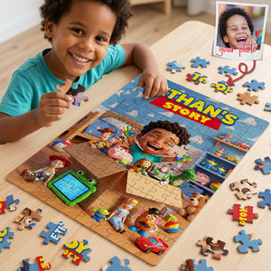 Cartoon Jigsaw Puzzle - Custom Photo Gifts For Kids 01huta260626-Homacus