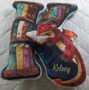 Book Dragon Alphabet Initial Letters Pillow, Personalized Gifts For Book Lovers 05qhtn191125-Homacus