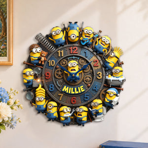 Banana Buddies Acrylic Hanging Wall Clock - Personalized Gifts 06tydh180726-Homacus