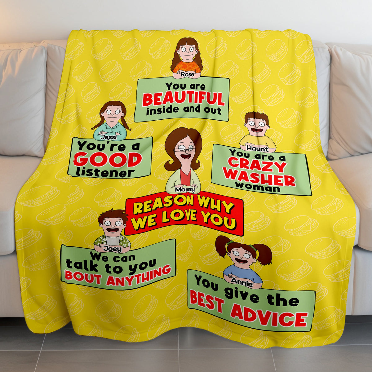 Personalized Gifts For Mom Blanket - Reason Why We Love You 02TOLU100325HG-Homacus