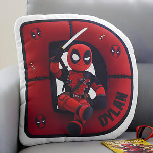 Chaotic Red Antihero Alphabet Letter Pillow - Personalized Gifts For Kids 03NADT101225-Homacus
