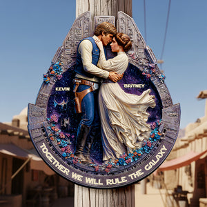 Galaxy Couple Lover Wood Sign Personalized Gifts For Couple 01TGDT030625-Homacus