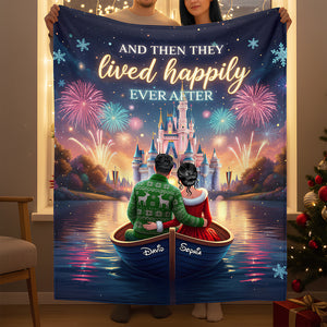 Happy Couple Blanket Personalized Gifts For Couple 06HUDT201125-Homacus