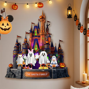 Spooky Family Wood Sign - Personalized Halloween Gifts For Family 03naqn090825-Homacus