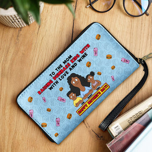 Personalized Gifts For Mom Twill Faux Leather Wallet Happy Mother's Day 05XQMH070325HG-Homacus