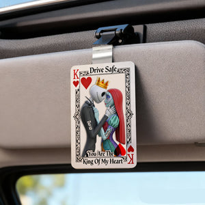 Gothic Skeleton Couple Car Visor Clip – Personalized Gifts For Couple 08nalu201225-Homacus