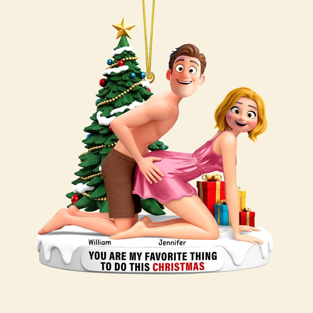 Naughty Couple Ornament - Personalized Gifts For Couples 01ohqn170925-Homacus