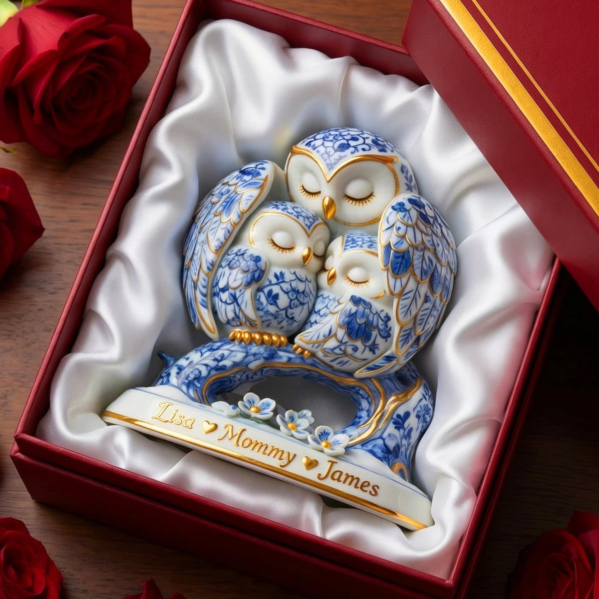 Protective Owl Mom Plaque - Personalized Gifts For Moms 01QHQN130326-Homacus