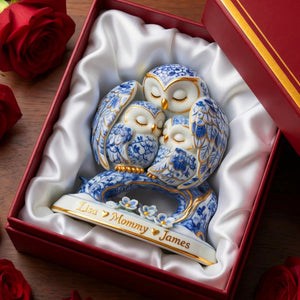 Protective Owl Mom Plaque - Personalized Gifts For Moms 01QHQN130326-Homacus