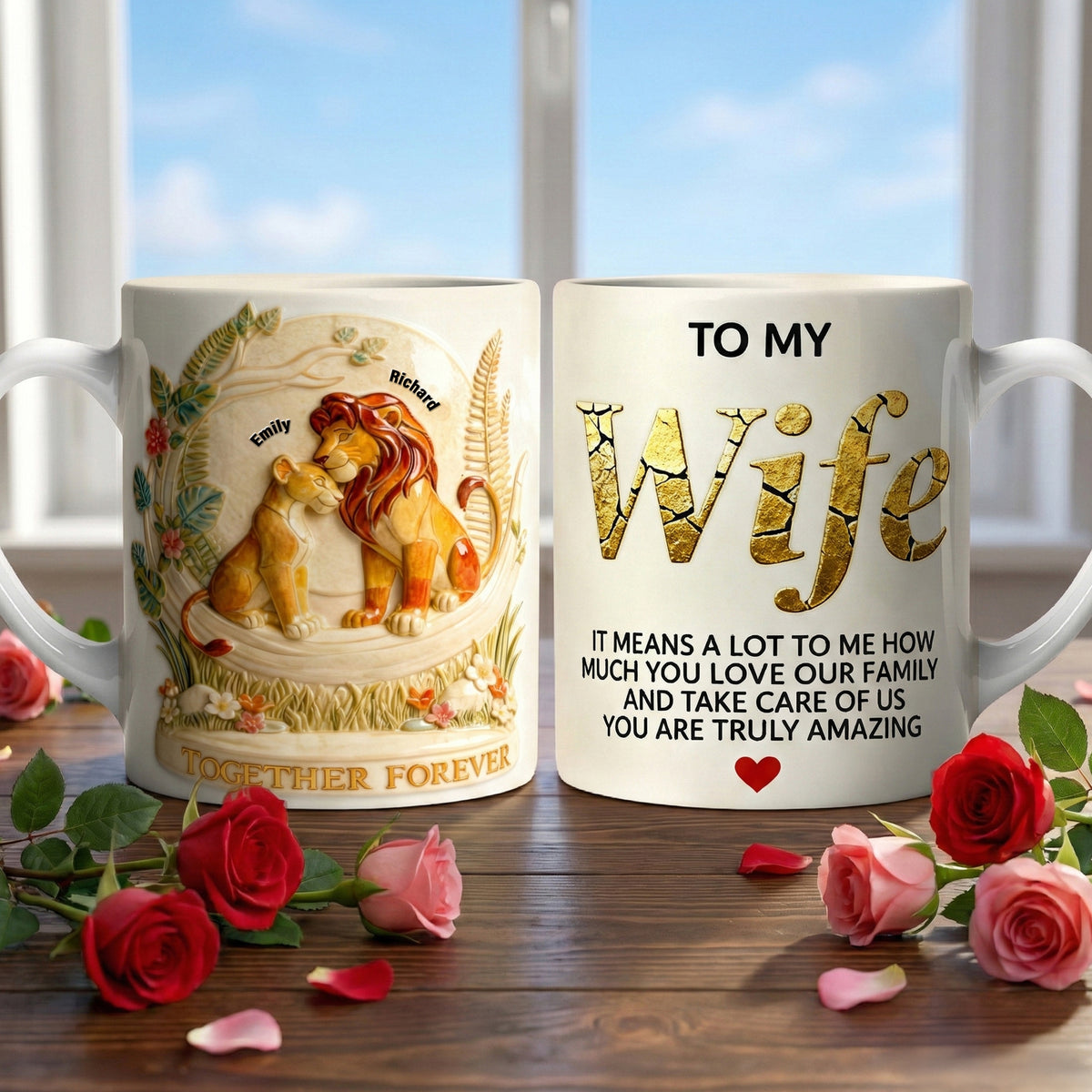 Together Forever Coffee Mug - Personalized Gifts For Mother's Day 03toqn260226-Homacus
